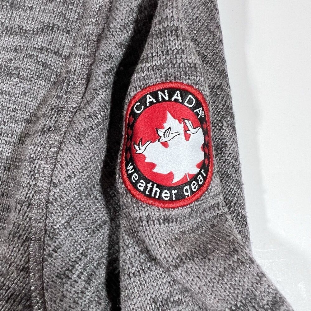 Canada Weather Gear Long Sleeve Grey Pullover Hooded Sweatshirt Men's Small - Picture 6 of 8